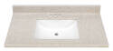 Mesa 37-Inch Solid Surface Technology Vanity Top - White Wave Bowl