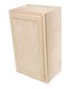 15 x 30 x 12-Inch Premium Ready To Finish Oak Single Door Wall Cabinet