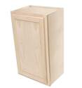 24 x 30 x 12-Inch Premium Ready To Finish Oak Single Door Wall Cabinet