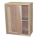 24 x 30 x 12-Inch Premium Ready To Finish Hickory Corner Wall Cabinet