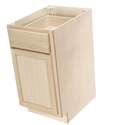 12 x 34-1/2 x 24-Inch Premium Ready To Finish Oak Single Door Single Drawer Base Cabinet