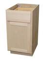 12 x 34-1/2 x 24-Inch Premium Ready To Finish Maple Single Door Single Drawer Base Cabinet