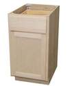 18 x 34-1/2 x 24-Inch Premium Ready To Finish Maple Single Door Single Drawer Base Cabinet