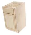 21 x 34-1/2 x 24-Inch Premium Ready To Finish Oak Single Door Single Drawer Base Cabinet