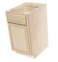 24 x 34-1/2 x 24-Inch Premium Ready To Finish Oak Single Door Single Drawer Base Cabinet