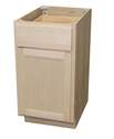 24 x 34-1/2 x 24-Inch Premium Ready To Finish Maple Single Door Single Drawer Base Cabinet