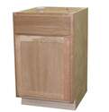 24 x 34-1/2 x 24-Inch Premium Ready To Finish Cherry Single Door Single Drawer Base Cabinet