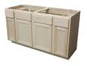 60 x 34-1/2 x 24-Inch Premium Ready To Finish Maple 4-Door Sink Base Cabinet
