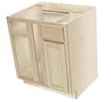 36 x 34-1/2 x 24-Inch Premier Unfinished Oak Blind Corner Base Cabinet