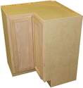 36 x 34-1/2 x 24-Inch Premier Unfinished Oak Lazy Susan Corner Base Cabinet 