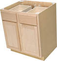 30 x 34-1/2 x 24-Inch Premium Maple Ready-To-Finish Base Cabinet 