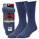 Navy Cotton Blend Men's Crew Sock, 3-Pack, L