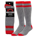 Red Merino Wool Blend Men's Sock, 1-Pack, L