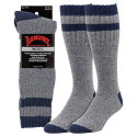 Navy / Gray Merino Wool Blend Men's Sock, 1-Pack, L