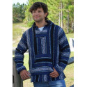 Baja Joe Pastel Royal Mexican Hoodie, M