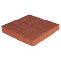 16-Inch Square River Red Brickface Patio Stone
