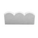 12 x 2-Inch Straight Scallop Pewter Edging