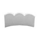 12 x 2-Inch Curved Scallop Pewter Edging