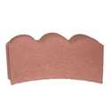 12 x 2-Inch Curved Scallop Red Edging