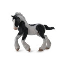 Black & White Piebald Gypsy Foal Miniature Toy Figurine