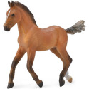 Miniature Bay Hanoverian Foal Toy Figurine