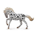 Black Leopard Knabstrupper Mare Miniature Toy Figurine