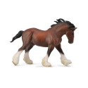 Bay Clydesdale Stallion Miniature Toy Figurine