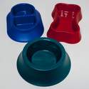 3-Shape Plastic Pet Bowls, Set