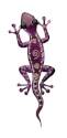11-Inch Purple Gecko Decor 