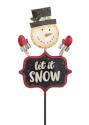 Let It Snow Holiday Stake