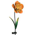 Orange Mystic Flower Solar Stake
