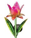 Pink Tulip Mini Solar Garden Stake