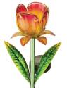 Yellow Tulip Mini Solar Garden Stake