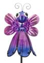Purple Butterfly Flower/Bug Solar Stake 