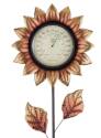 Copper Flower Thermometer Stake