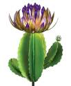 Purple Barrel Cactus Solar Stake
