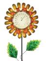 Yellow Buttercup Solar Stake Thermometer