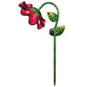 Mini Solar Bell Flower Stake - Red