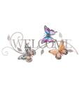 27-1/2 x 12-1/2-Inch Luster Butterfly Welcome Wall Decor