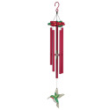 32-Inch Floral Bird Chime Ruby Throat