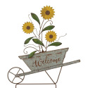 Sunflower Garden Stake Welcome