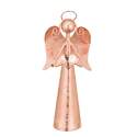 8-Inch Rose Gold Angel Bell With Heart
