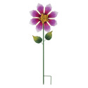 Purple Flower Spinner Garden Stake