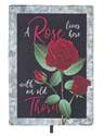 4 x 21-Inch A Rose Lives Here Funny Metal Sign