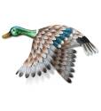 3-D Metal Wing Down Mallard Wall Decor