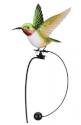 8.5 x 42.75-Inch Ruby Throated Hummingbird Rocker Stake
