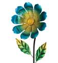 Blue Flower Burst Solar Stake 