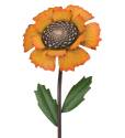 46-Inch Metal Vintage Marigold Flower Stake