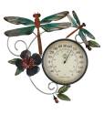 Metallic Dragonfly Wall Thermometer
