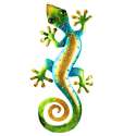 29-Inch Rainbow Green Gecko Wall Decor